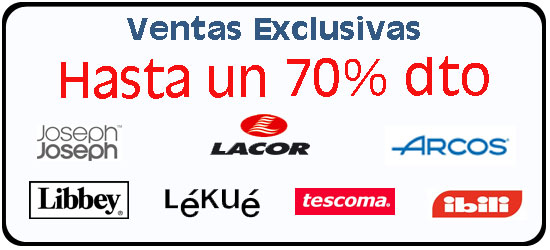 ventas exclusivas cristal y menaje