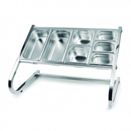 SOPORTE SIMPLE PARA CUBETAS GASTRONORM DE LACOR 78X49X26 CM
