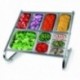 SOPORTE DOBLE PARA CUBETAS GASTRONORM DE LACOR 78X78X63 CM