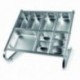SOPORTE DOBLE PARA CUBETAS GASTRONORM DE LACOR 78X78X63 CM