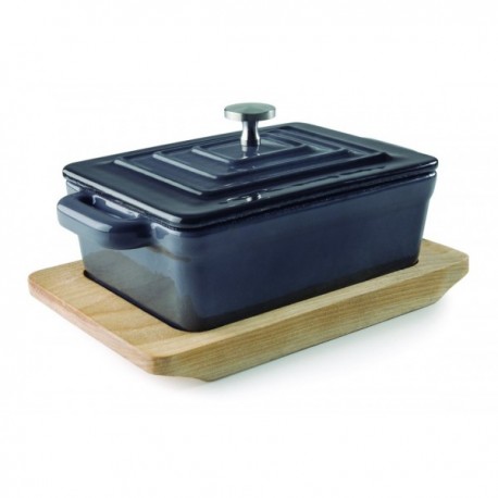 Panela retangular com lacor magma guma tampa 13x9 cm