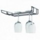 Lacor 2 linhas Suporte de copo preto 34x20 cm