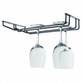 SOPORTE DE COPAS BLACK DE 2 FILAS DE LACOR 34x20 CM