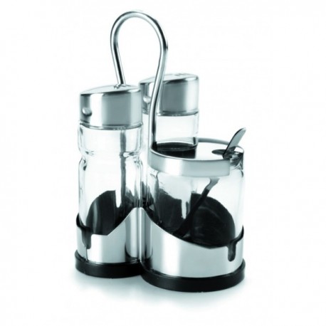 JUEGO SALERO-PIMENTERO-MOSTAZA BASIC DE LACOR
