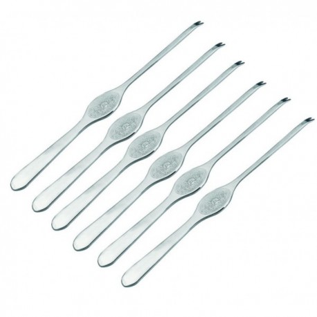 JUEGO 6 GANCHOS MARISCO INOXIDABLE DE LACOR
