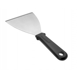 Espátula plancha mango solido inox.