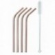 SET 4 PAJILLAS + CEPILLO COPPER DE LACOR