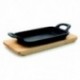 Mini plancha Grill lisa rectangular.
