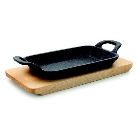Mini plancha Grill lisa rectangular.