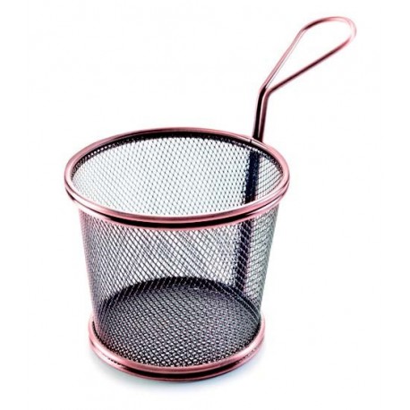 Cesta de bronze da grade cônica para apresentações de alimentos