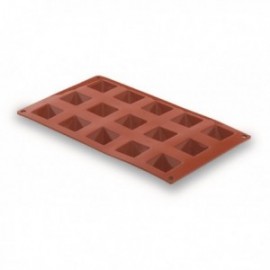 Pirâmide de molde de silicone 15 cavidades de lacor