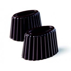 Molde para fazer chocolates ovais.