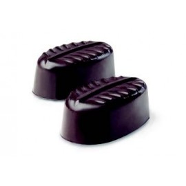 Moldes para chocolates em forma de folha.