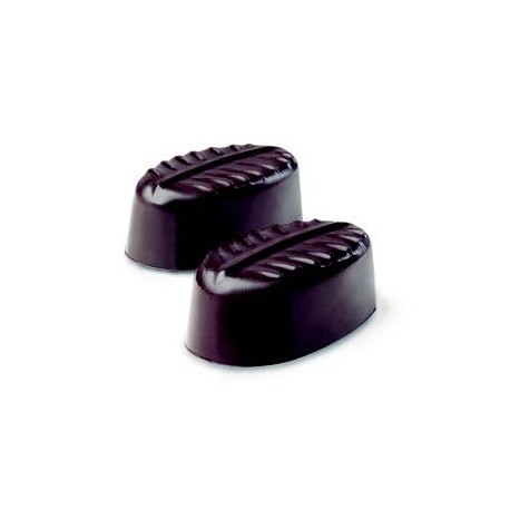 Moldes para chocolates em forma de folha.