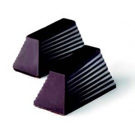 Molde de forma de prisma de chocolate, pirâmide truncada.