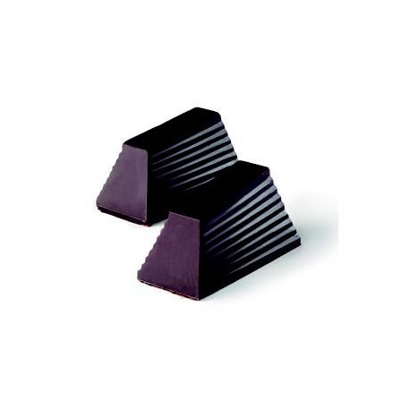 Molde de forma de prisma de chocolate, pirâmide truncada.