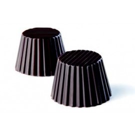 Moldes de chocolate em forma cônica.