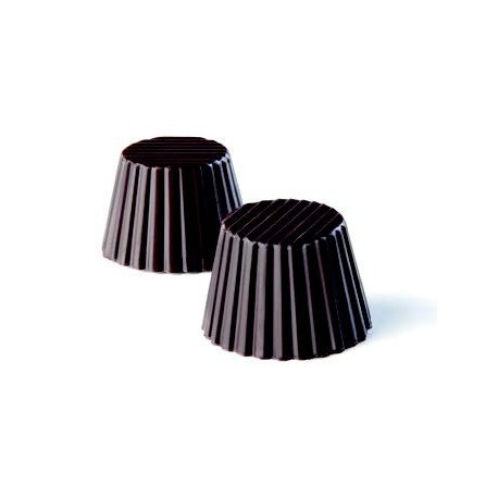Moldes de chocolate em forma cônica.