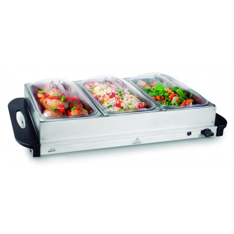 CALENTADOR BUFFET 3X GN 1/3 DE LACOR