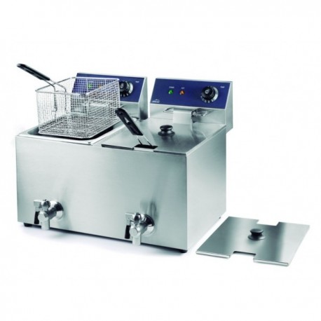 FREIDORA ELÉCTRICA DOBLE CON GRIFO PROFESIONAL DE LACOR