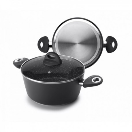 Cacerola 2,9 lts "Natura" con tapa de cristal