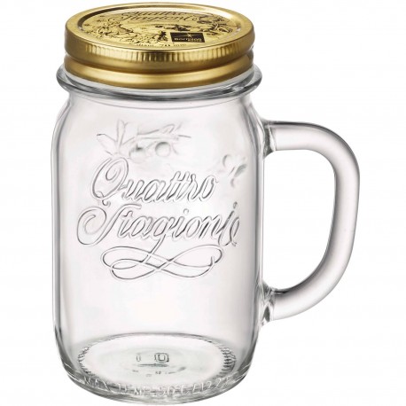 Jarra Vaso con asa y tapa Quattro Stagioni