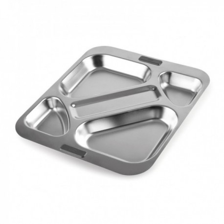 BANDEJA AUTOSERVICIO INOXIDABLE DE LACOR 32.5X37.5 CM