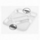 Conjunto de 2 alças de silicone para bandeja de auto -serviço