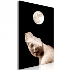 Quadro - Moon and Statue (1 Part) Vertical