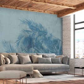 Papel de parede autocolante - Palm Trees in Blue