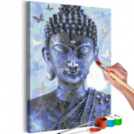 Quadro pintado por você - Buddha and Butterflies