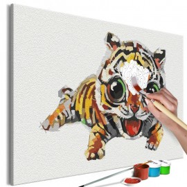 Quadro pintado por você - Sweet Tiger