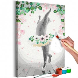 Quadro pintado por você - Cat Ballerina