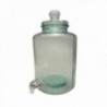 TARRO 45 CM.12,5 L. CILINDRO C/TPA VIDRIO/GRIFO