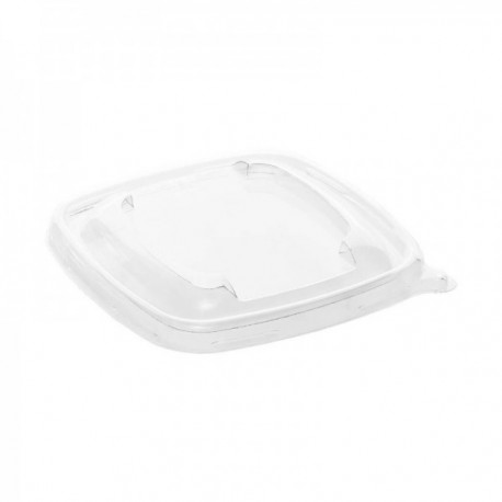 PACK 50 TAPAS CUADRADAS 13 CM. PET PARA PULPA VEG.