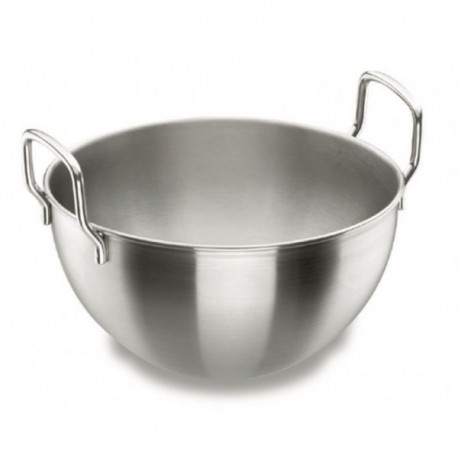 CALDERO SEMI-ESFÉRICO CON ASAS INOXIDABLE 18/10 DE LACOR 22 CM