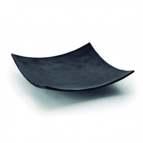 FUENTE CUADRADA MELAMINA SERIE BLACK DE LACOR 19x19x4 CM