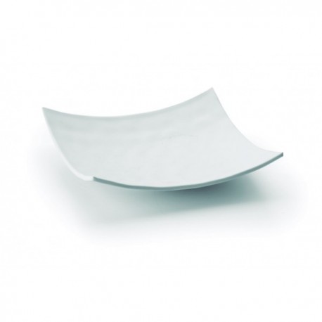 FUENTE CUADRADA MELAMINA SERIE WHITE DE LACOR 19x19x4 CM