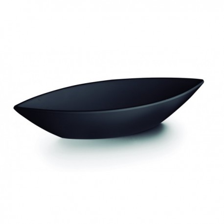 FUENTE OVAL BLACK MELAMINA SERIE CLASSIC DE LACOR 32x12x6 CM