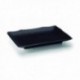 FUENTE RECTANGULAR MELAMINA SERIE BLACK DE LACOR 25x17.5x3 CM