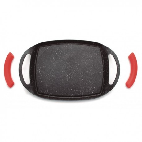 PLANCHA GRILL ECO STONE ECO-PIEDRA DE LACOR 37X27 CM