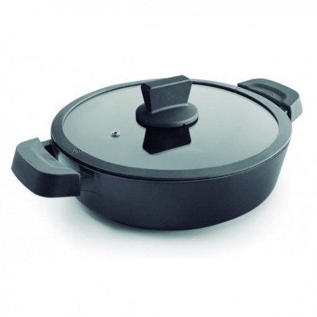 TARTERA CON TAPA TITANIUM PRO DE LACOR 28 CM