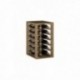 PINO WOOD BOTELLERO para 12 GARRAFAS cor Dark Pine GODELLO