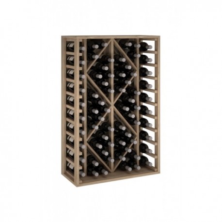Botellero de madera para 68 Botellas color Roble Natural GODELLO