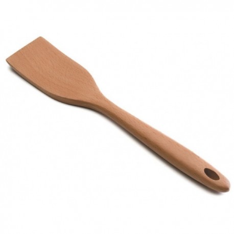 ESPÁTULA LISA MADERA HAYA DE LACOR 30X6 CM