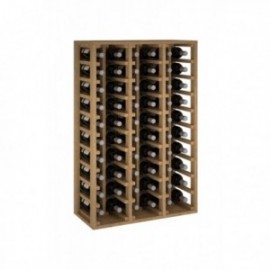 Botellero de madera de pino para 60 botellas para 60 Botellas color Pino Roble claro GODELLO
