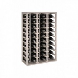 Rack de garrafa de madeira de pinheiro para 60 garrafas para 60 garrafas cor Black Pine GODELLO