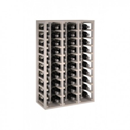 Rack de garrafa de madeira de pinheiro para 60 garrafas para 60 garrafas cor Black Pine GODELLO