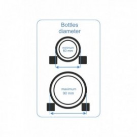 BOTELLERO MADERA DE PINO para 34 Botellas color Pino Negro GODELLO