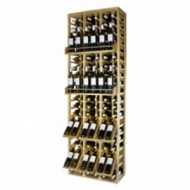 BOTELLERO PROFISSIONAL À VENDA E EXPOSIÇÃO para 144 Garrafas de Pinheiro Branco GODELLO